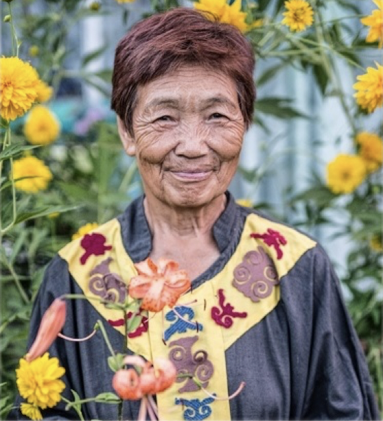 smiling Buryat woman